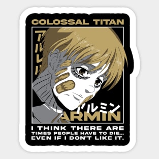 Armin Arlert: The Mind That Saved Humanity Sticker